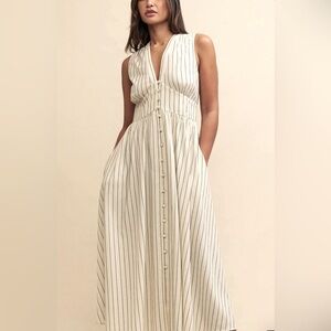 Free people dress Small Midi length Cotton/linen
